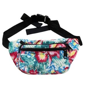 Floral Fanny Pack Waist Bag Cute Tropical Print‎ Festival Travel Pouch